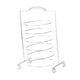 thumbnail image 4 of Organizador de soporte para servir moderno, fácil de usar, de acero inoxidable, de varios niveles, práctico 6 nivel, 4 of 9
