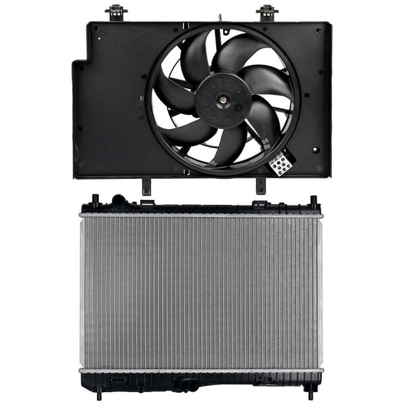 ECCPP 621-503 Cooling Fan 13201 Radiator Replacement for 2011-2018 for Ford for Fiesta