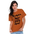 thumbnail image 4 of Fall Pumpkin Spice and Jesus Christ Women's Graphic T Shirt Tees Brisco Brands 4X, 4 of 6