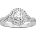 thumbnail image 2 of Arista 1/3 Carat T.G.W. Australian Crystal and Cubic Zirconia Women's Halo Engagement Ring in Sterling Silver, 2 of 3