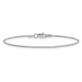 thumbnail image 3 of 14k White Gold Bracelet Chain Styles Spiga (Wheat) Women's 1.2 mm 6 in Parisian Wheat with Lobster Clasp, 3 of 4
