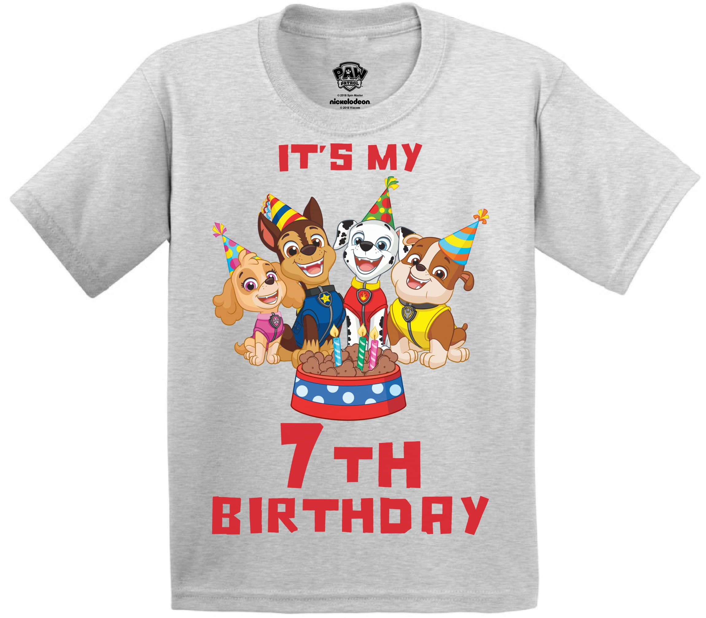paw patrol birthday shirt design