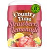 Country Time Strawberry Lemonade Naturally Flavored WITH OTHER NATURAL FLAVOR Powdered Drink Mix, 18 oz Canister