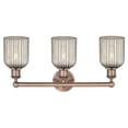 thumbnail image 2 of 616-3W-AC-G559-5ME Innovations Lighting Bridal Veil - 3 Light Bath Vanity-11.25 Inch Tall and 23 Inch Wide-Antique Copper Finish-Mercury Glass Color, 2 of 2