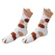thumbnail image 2 of 1 par de calcetines de lana coral, calcetines con forma de pata de gato, calcetines de felpa, calcetines casuales, 2 of 6