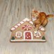 thumbnail image 3 of Alfombra navideña con forma de casa, alfombra navideña interesante, alfombra de piso con accesorio fotográfico interesante, alfombra de bienvenida navideña, decoraciones navideñas para exteriores e, 3 of 5