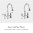 thumbnail image 4 of Moen S73204 Weymouth Two Handle Pulldown Bridge Kitchen Faucet, Chrome, 4 of 5