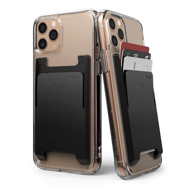 Tarjetero Ringke Slot (paquete de 2) para smartphones, color negro
