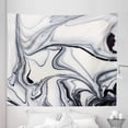 thumbnail image 1 of Marble Print Tapestry, Trippy Mix of Colors Unusual Forms Creative Paintbrush Style Image, Fabric Wall Hanging Decor for Bedroom Living Room Dorm, 5 Sizes, Black Pale Grey Dust, by Ambesonne, 1 of 1