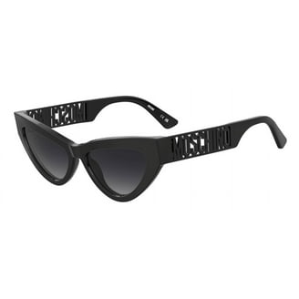 モズク様 Moschino MOS077/S 0807 IR Women's Black Cat Eye Frame Sunglasses