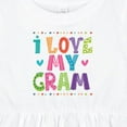 thumbnail image 4 of Inktastic I Love My Gram for Grandkids Girls Baby Dress, 4 of 5