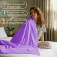 thumbnail image 6 of Amay Premium Organic Cotton Flat Sheet, 500 Thread Count Luxury Top Sheet, Cooling & Durable Bedding Sheets, King, Lavender(102" x 108") 1 Piece, 6 of 7