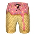 thumbnail image 4 of Kdxio Pattern Mens Casual Shorts - Drawstring Summer Beach Sports Shorts for Men, 4 of 9