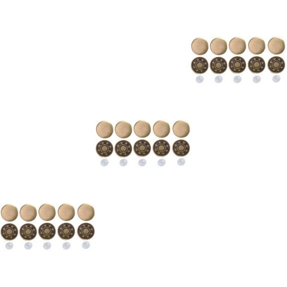 150 Sets Pants Loop Buttons for Clothing Jeans Rivets Shorts Buttons M