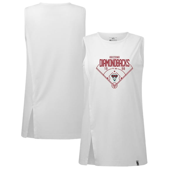 Women's Levelwear White Arizona Diamondbacks Influx Home Field Tank Top