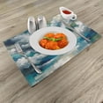 thumbnail image 2 of Ambesonne Turquoise Place Mats Set of 4, Contemporary Art Strokes, Standard Size, Seafoam Ivory Multicolor, 2 of 5