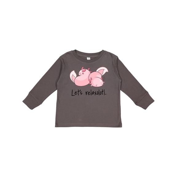 Inktastic Let's Relaxolotl with Sleeping Axolotls Boys or Girls Long Sleeve Toddler T-Shirt