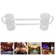 thumbnail image 1 of Tazas de Vidrio, Ergonomía Manejan la Mano de Obra exquisita Buena Sensación de Mano Anti -Caza de Vasos de Cerveza con Tubos de Conexión para Ktv para Barra para Fiestas, 1 of 7