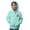 Mint Green, variant on Halloween Sweatshirt for Girls Full Zip Graphic Hoodies Jackets Spooky Ghost Pumpkin Festival Party Casual Sweat Outerwear
