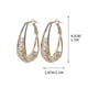 thumbnail image 2 of Pendientes de aro con circonitas delicadas para mujer y niña, joyería de moda, regalo de San Valentín para mujer, pendientes., 2 of 4