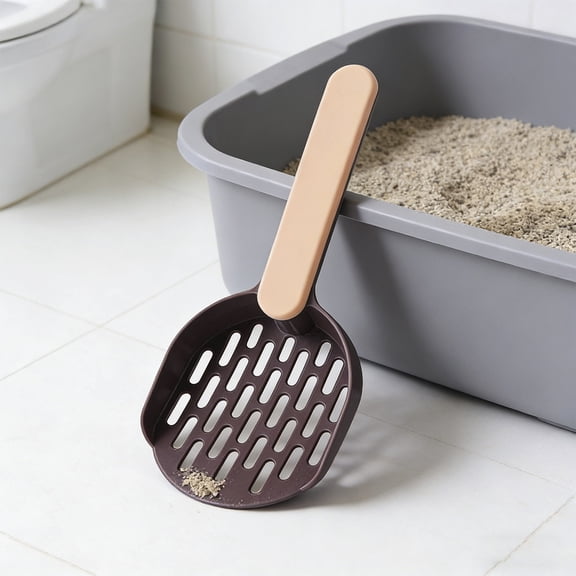 Durable Mesh Cat Litter Scoop - Easy-to-Clean Kitty Litter Scooper, Sturdy Plastic Cat Waste Removal Tool, Efficient Litter Box Cleaner for Indoor Cats, Essential Pet Care Accessory, 4.3*10.2in, E