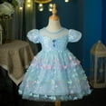 thumbnail image 3 of Hotiary Toddler Baby Girls Tulle Puffy Dress Kids Puff Sleeve Mesh Princess Dress Children Wedding Birthday Party Ball Prom Gown for 3-9 Years, 3 of 8
