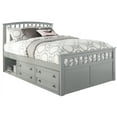 thumbnail image 5 of Hillsdale Furniture Schoolhouse 4.0 Charlie Captain's Full Bed, 2 Storage Units, Gray, 5 of 5