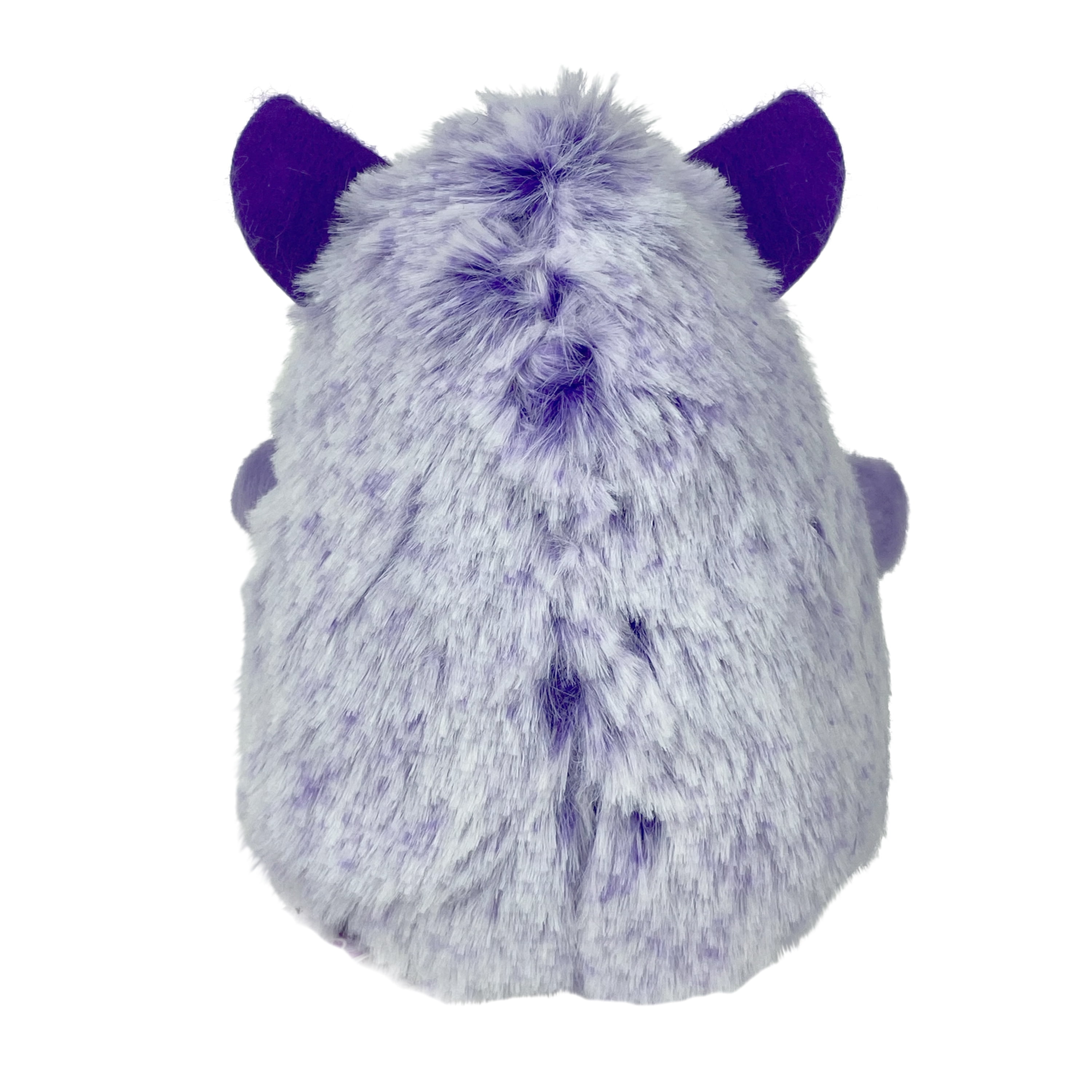 Multipet Mini Pet Plush Hedgehog Small Dog Toy with Squeaker, Purple