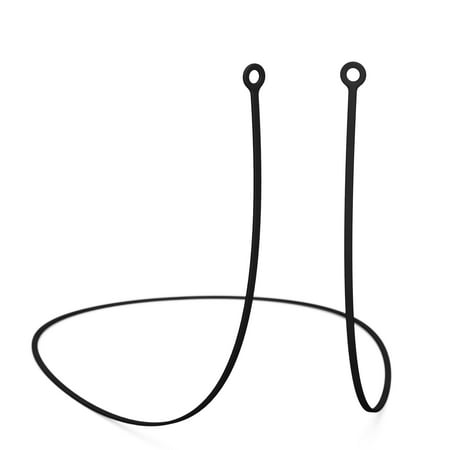 CURVD Earplug Lanyard: Soft Silicone Cord for CURVD, Loop, Vibes & More Earplugs (Black)