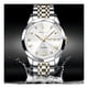 thumbnail image 3 of Reloj pulsera Olevs 9931 con correa de acero inoxidable color plateado/dorado - fondo blanco - bisel plateado, 3 of 4