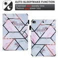 thumbnail image 4 of Dteck Case for Apple iPad mini 5/mini 4/mini 3/mini 2 (7.9-inch),Magnetic Patterned PU Leather Card Holder Wallet Shell Kickstand Case Smart Cover with Auto Wake/Sleep,Marble, 4 of 5