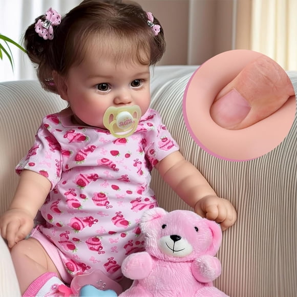 RSG Poupées Reborn Baby Réalistes - Poupée Bébé Réaliste de 20 Pouces - Nouveau-Né Réaliste, Adorable, Souriante, Poupées Bébé Réalistes avec Boîte-Cadeau pour Enfants de 3 Ans