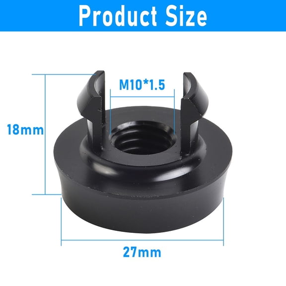 Tekuisi For Civic FC1 Black M10×1.5 Manual Gear Shift Knob Boot Retainer Adapter