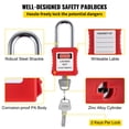 thumbnail image 4 of Kit de etiquetado Lockout VEVOR, cerradura con llave de 43 piezas con candados, 4 of 9
