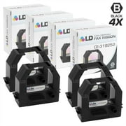 LD Products Compatible Amano CE-319252 Set of 4 Black Ribbon Cartridges for use in Amano MRX-35, AS1000, BX1500, BX1600, BX1800, & BX2000