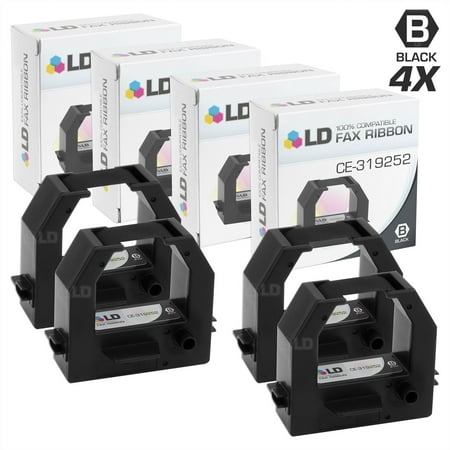 LD Products Compatible Amano CE-319252 Set of 4 Black Ribbon Cartridges for use in Amano MRX-35, AS1000, BX1500, BX1600, BX1800, & BX2000