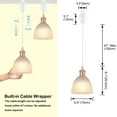 thumbnail image 5 of Kiven 3-Light J-Type track lighting pendants Adjustable Height,Modern J track pendant lights with Remote Control Dimmer,Decorative Track Lighting Fixture for Kitchen Island Hallway,Rose Gold, 5 of 7
