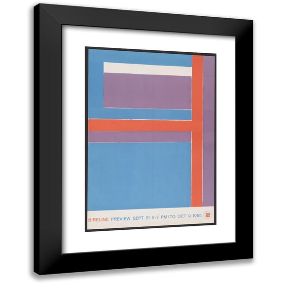 George Bireline 11x14 Black Modern Framed Museum Art Print Titled - Bireline (1965)