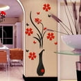 thumbnail image 6 of 3D Flower Tree Wall Stickers Removable Peel and Stick Wall Decals for Home Decor, DIY Crystal Vase Acrylic Art for Living Room Bedroom (1 Set), 6 of 7