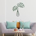 thumbnail image 3 of Estatua de pared Colco decoración Escultura de Jardín interior Monstera Verde 27,94x35,56 cm, 3 of 7