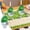 Green Size X4, variant on Qonioi Soccer Number Candles 0-9, Glitter Green Football Birthday Candles with Wax & Plastic Base, Sports Cake Toppers for Game Day Birthday Party, Green