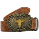 thumbnail image 3 of Cinturón con hebilla UTOWO Western de piel sintética Cowboy Cowgirl para hombre y mujer, 3 of 8