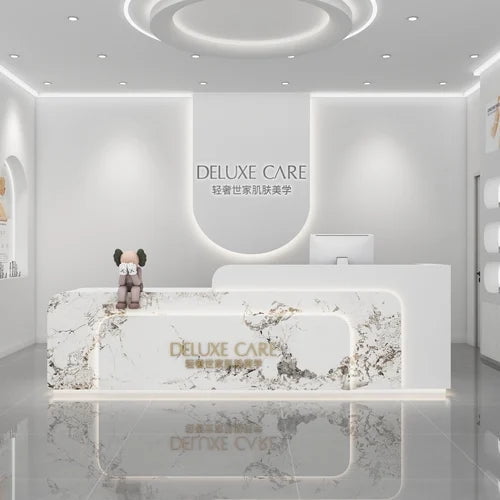 Commercial Cash Reception Desks Office Register Shop Lectern European Reception Desks Rostrum Escritorio Gamer Bar Furniture My Lux Decor Round