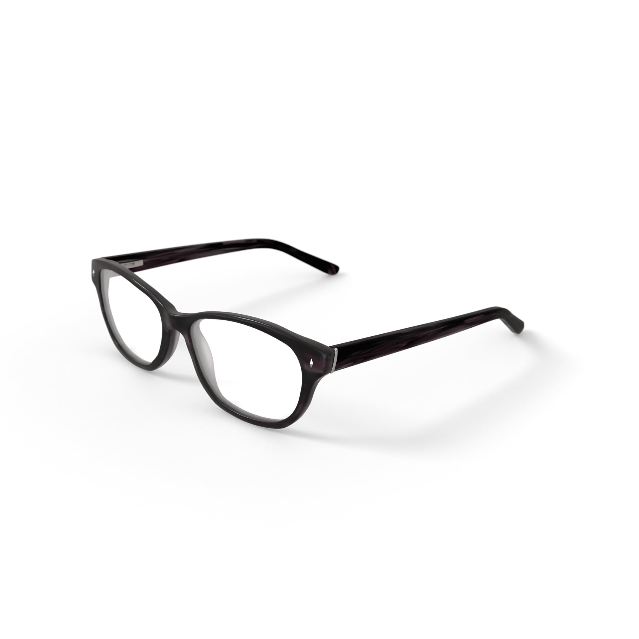 Walmart Women's FM13048 Rectangular Prescription Eyeglasses with Case, Purple