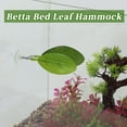thumbnail image 4 of Betta Fish Bed Betta Leaf Bed Plastic Betta Hammock Pad with Suction Cup Betta Fish Resting Place Green, 4 of 7