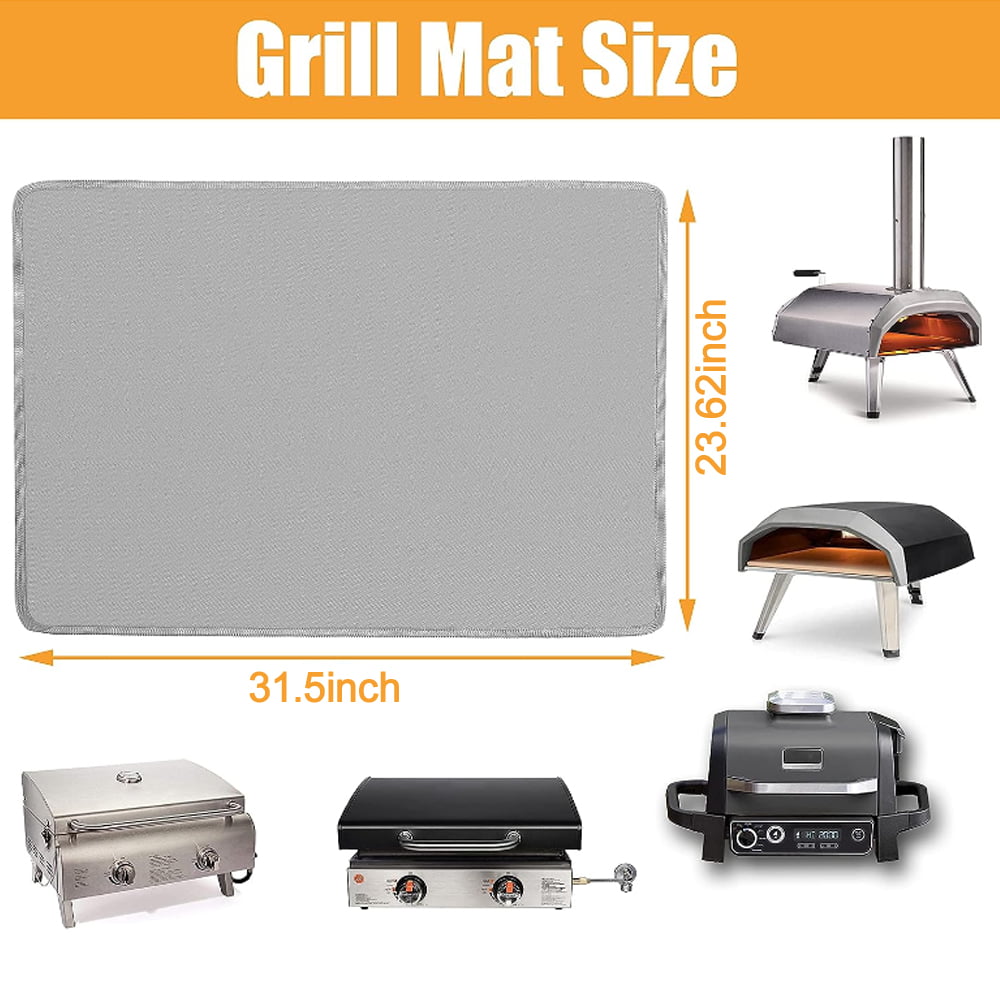 BeforeyaynHeat Grill Mats For Outdoor Grill To Your Prep Table And Outdoor  Grill Table - Fire Proof & Water Proof & Oil Proof BBQ Mat - Large
