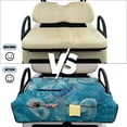 thumbnail image 6 of COEQINE Quilted Golf Cart Seat Cover, Folds Like a Bag with Handle for Easy Carry, Universal Fit 51.2"x30.3" for EZGO Yamaha Club Car 2-Seaters, 4 Pockets, Blue Sea Turtle Conch, 6 of 8