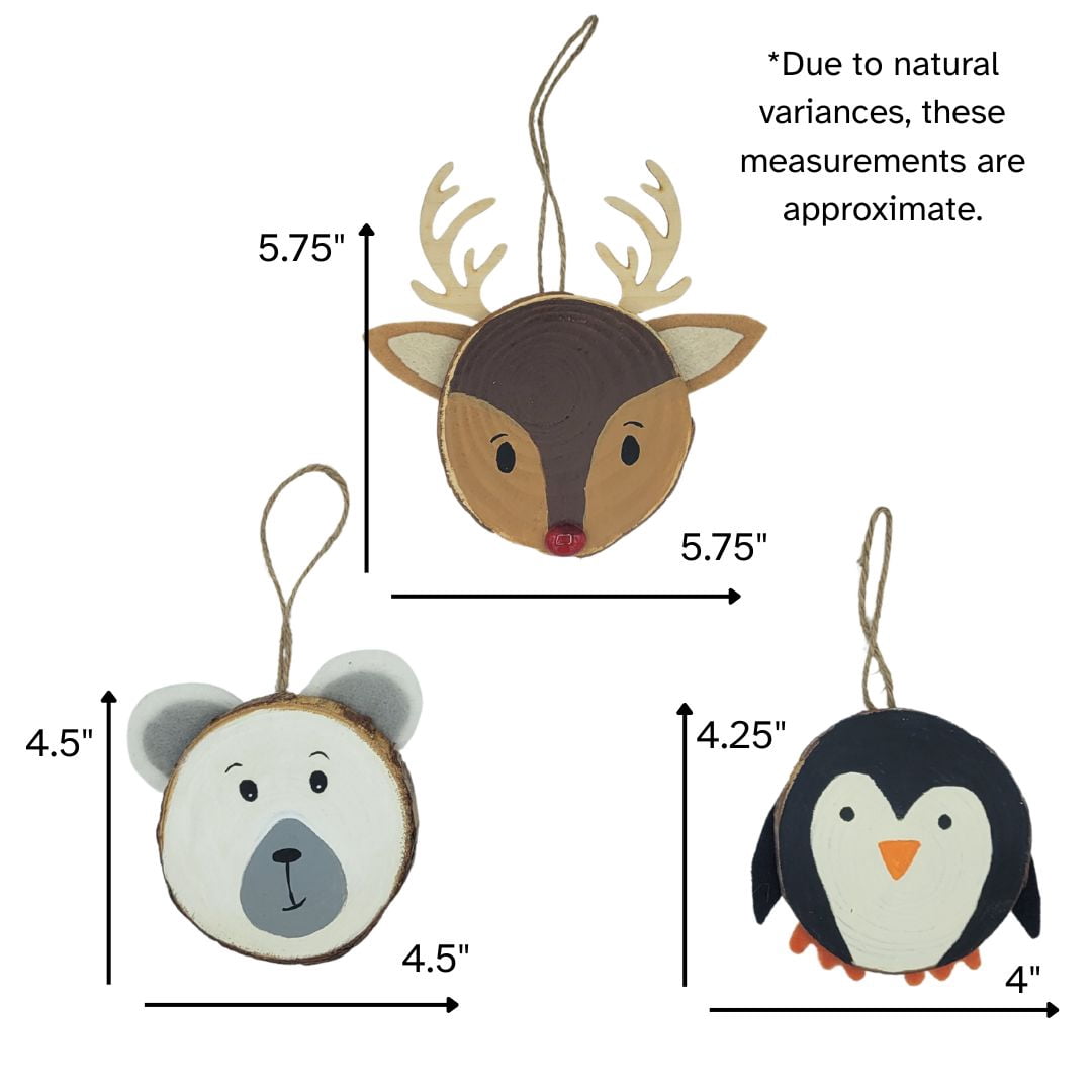 Ink and Trinket Kids DIY Christmas Ornament Craft Kit, Paint Your Own