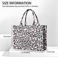 thumbnail image 3 of Large Capacity Tote Bag,Pink Leopard Butterfly Pattern Handbag Fashion Luxury Tote Bag,15.7"x13"x 5.1" Inches,Laptop Compatible, 3 of 6