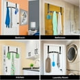 thumbnail image 3 of LYNK PROFESSIONAL® HOME™ Over Door Hooks Rack - 6 Hook Over Door Hanger - Over Door Towel Rack - Hanging Towels or Clothes - For Bathroom, Bedroom or Laundry Room – Lifetime Ltd. Warranty - Black, 3 of 7